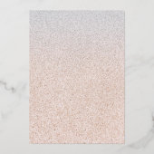 トロピカル海&サンディビーチの日付フォイルを保存 箔招待状 (裏面)