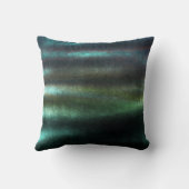 トロピカル深いウッドグリーンストライプラインベルベット クッション (裏面)