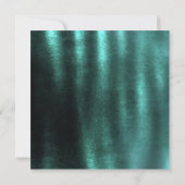 トロピカル深いエメラルドグリーンベルベットパーティー 招待状 (裏面)