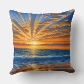 トロピカル澄ん海夕日 クッション (裏面)