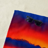 トロピカル澄ん海夕日 ビーチタオル (インサイチュ)