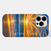 トロピカル澄ん海夕日 iPhoneケース (裏面横)