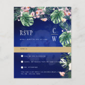 トロピカル王室のアイランドブルー葉フラワーズ結婚ズ (正面)