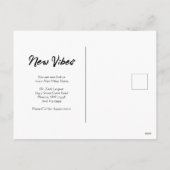 トロピカル移動の新しいアドレスカード シーズンポストカード (裏面)