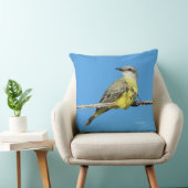 トロピカル素晴らしキングバードオンブラックベリーブランチ クッション (椅子)