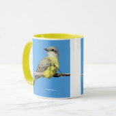 トロピカル素晴らしキングバードオンブラックベリーブランチ マグカップ (正面左)