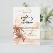 トロピカル素朴パームスウェディングレセプション 招待状 (スタンド正面)