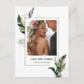 トロピカル結婚な紅葉の写真 ポストカード (正面)