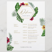 トロピカル結婚のタイムラインナリーカード (正面)