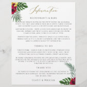 トロピカル結婚のタイムラインナリーカード (裏面)