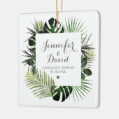 トロピカル結婚の新型ギフト記念オーナメント セラミックオーナメント (左)