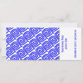 トロピカル結婚の目的地サントリーニ 招待状 (裏面)