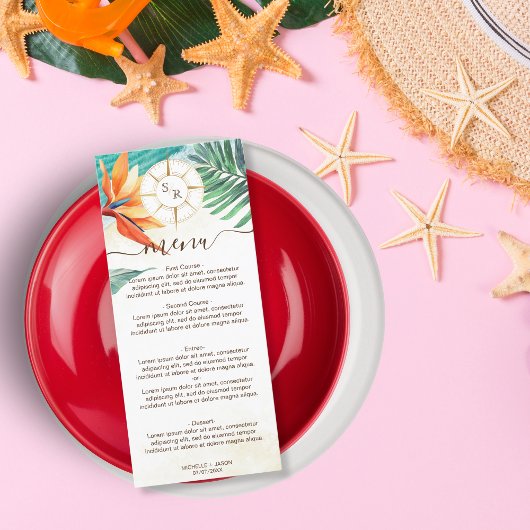 トロピカル結婚の目的地金ゴールドコンパス メニュー