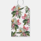 トロピカル結婚の贈り物ラベル ギフトタグ (裏面)