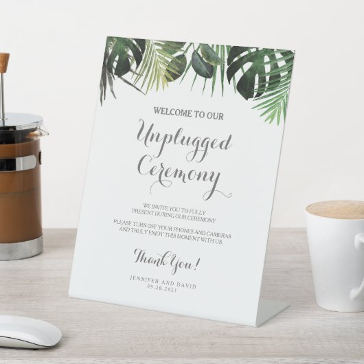トロピカル結婚の非詰め式の台座看板 台座サイン (インサイチュ)