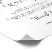 トロピカル結婚の非詰め式の看板ポスター ポスター (角)