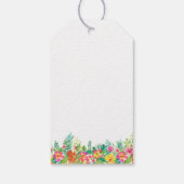 トロピカル結婚アイランド歓迎バッグ ギフトタグ (裏面)