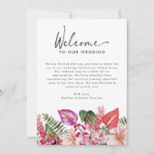 トロピカル結婚ウェルカムレター (正面)