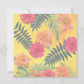 トロピカル結婚エスケープカラーパレットカード 招待状 (裏面)