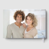 トロピカル結婚テーマと写真 ゲストブック (裏面)