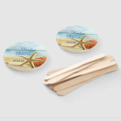 トロピカル結婚ビーチシーン結婚のハンドファン ハンドファン (組立なし)