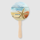 トロピカル結婚ビーチシーン結婚のハンドファン ハンドファン (正面)