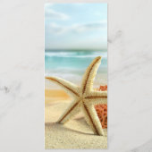 トロピカル結婚ビーチシ結婚ーンのメニューカード メニュー (裏面)