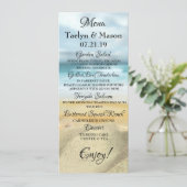 トロピカル結婚ビーチシ結婚ーンのメニューカード メニュー (スタンド正面)