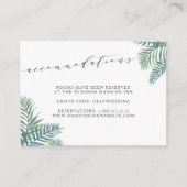 トロピカル結婚フォリーズホテルアコモデーションカード エンクロージャーカード (正面)