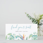 トロピカル結婚フローラの座席の看板を見つける (スタンド正面)