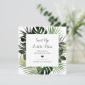 トロピカル結婚リングや輪ベアラー提案カード 招待状 (スタンド正面)