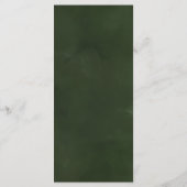 トロピカル結婚リーフの金ゴールドと緑 メニュー (裏面)