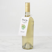 トロピカル結婚式の引き出物サンキューボトルラベル ボトルネックタグ (アングル)