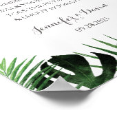 トロピカル結婚新郎新婦がポスターを送り出す ポスター (角)