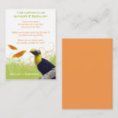 トロピカル結婚旅行情報カード エンクロージャーカード (正面/裏面)