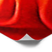 トロピカル美しいとブルーパロットデザイン ポスター (角)