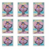 トロピカル美しいインピンクシェード シール (正面)