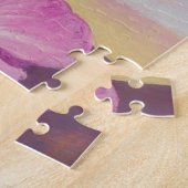 トロピカル美しいインピンクシェード ジグソーパズル (側面)