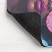 トロピカル美しいインピンクシェード マウスパッド (コーナー)