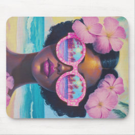 トロピカル美しいインピンクシェード マウスパッド