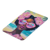 トロピカル美しいインピンクシェード マグネット (左側)