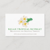 トロピカル美しいビジネスフランギパニロイヤリティ 紹介カード (正面)