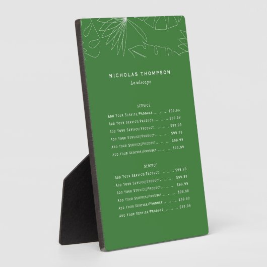 トロピカル自動車の詳細サービス価格一覧 フォトプラーク (側面)