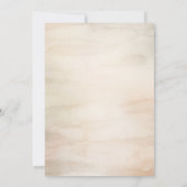 トロピカル自然ジャングルの葉ボホ赤ちゃんシャワー 招待状 (裏面)