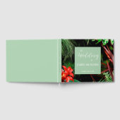 トロピカル自然フローラモダン、カ結婚ラー、 ゲストブック (全面)