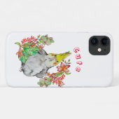 トロピカル花の可愛いコレラオウムベビーボディス Case-Mate iPhoneケース (裏面(横))