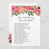 トロピカル花嫁のことをどれくらい知ってる？ 招待状 (正面/裏面)