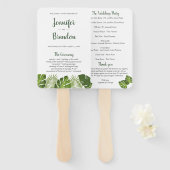 トロピカル葉の結婚番組ファン ハンドファン (正面&裏面)