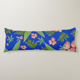 トロピカル葉オンブルー ボディピロー