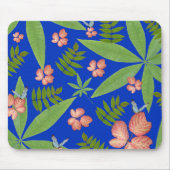 トロピカル葉オンブルー マウスパッド (正面)